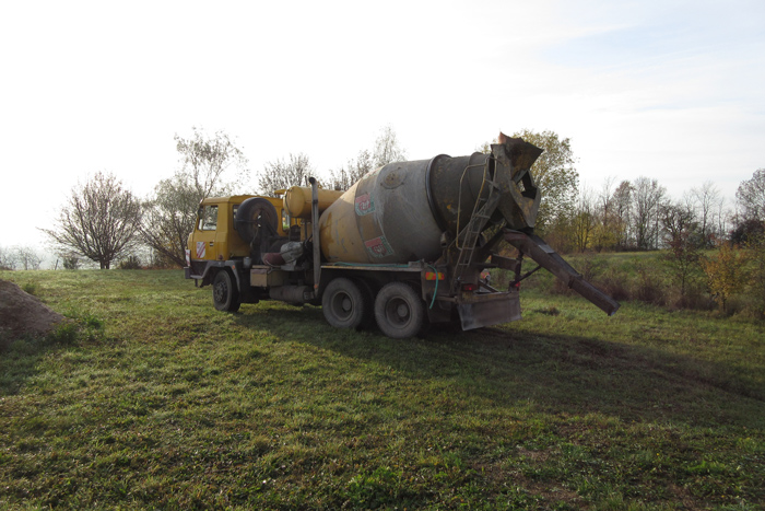 35m stor - zklady a betonovn